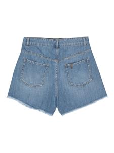 liujo LIU JO Spijkershorts met franje - Blauw