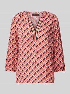 Betty Barclay Blusenshirt Bluse Kurz 3/4 Arm, Red/Beige
