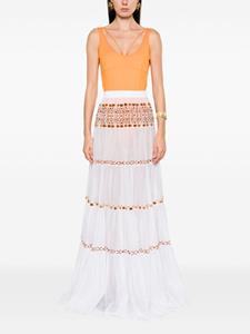 ermannoscervino Ermanno Scervino High waist plooirok - Wit