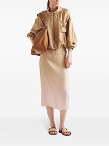 Prada gradient silk skirt - Beige