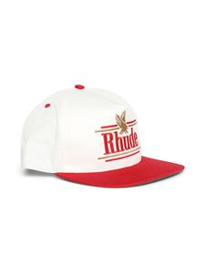 RHUDE Pet met geborduurd logo - Beige