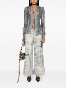 acnestudios Acne Studios Flared broek - Blauw