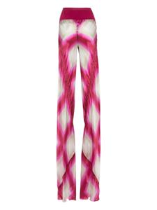 rickowens Rick Owens Flared broek met abstracte print - Roze
