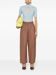 FENDI Leren straight broek - Bruin