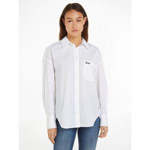 Tommy Jeans Curve Shirtbluse "TJW SP OVR SCRIPT SHIRT EXT"