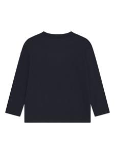 monclerenfant Moncler Enfant Katoenen T-shirt met logoprint - Blauw