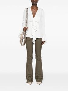 Givenchy Zijden blouse met jacquard - Wit