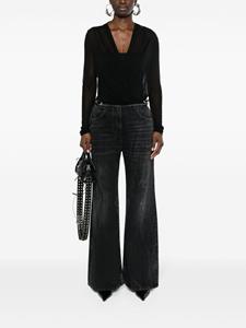 Givenchy Wikkelblouse - Zwart