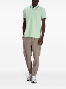 BOSS Paule 1 poloshirt met gestreepte afwerking - Groen