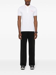 BOSS Poloshirt met logoprint - Wit