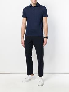 Zanone striped polo shirt - Blauw