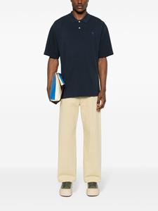 maisonkitsuné Maison Kitsuné Poloshirt met vossenpatch - Blauw