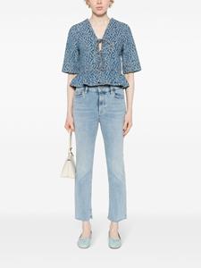 FRAME High waist straight jeans - Blauw