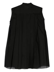 sacai Mouwloze blousejurk - Zwart