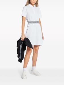 karllagerfeld Karl Lagerfeld Katoenen blousejurk met logoband - Wit