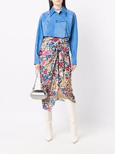 isabelmarant ISABEL MARANT Midi-rok met bloemenprint - Beige