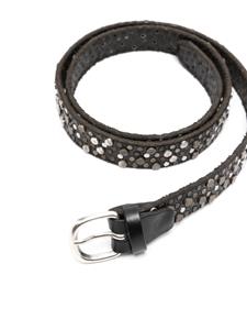 ERALDO stud-embellished leather belt - Zwart