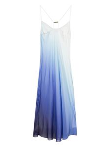 patriziapepe Patrizia Pepe Midi-jurk met ombré-effect - Blauw