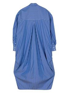 Enföld long striped cotton-blend shirt dress - Blauw