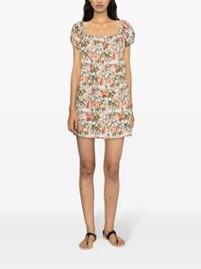 DÔEN Mini-jurk met bloemenprint - Blauw