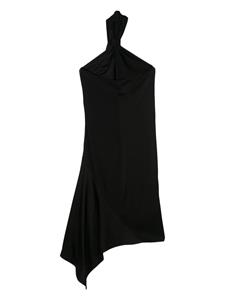 Givenchy Asymmetrische midi-jurk met geknoopt detail - Zwart