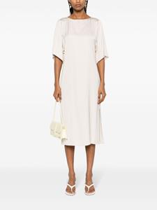 Peserico Satijnen midi-jurk - Beige
