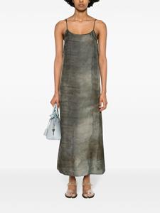 umawang Uma Wang Midi-jurk met abstracte print - Blauw