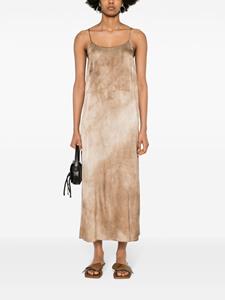 umawang Uma Wang Midi-jurk met abstracte print - Beige