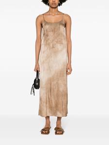 Uma Wang Midi-jurk met abstracte print - Beige