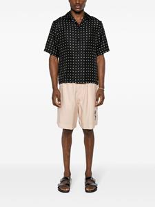 emporioarmani Emporio Armani Trainingsshorts met geborduurd patroon - Beige