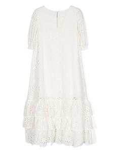 Miss Grant Kids Broderie anglaise jurk - Wit