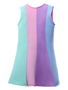 mimitutu Mimi Tutu Sophie mouwloze jurk met colourblocking - Roze