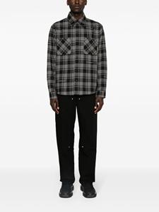 Givenchy Cargo jeans met wijde pijpen en logoplakkaat - Zwart