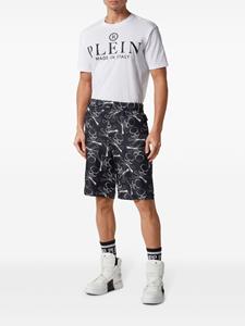 philippplein Philipp Plein Zwembroek met doodskopprint - Zwart
