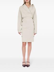 philosophydilorenzoserafini Philosophy Di Lorenzo Serafini Jurk met krijtstreep - Wit