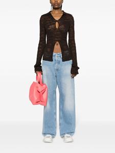 acnestudios Acne Studios High waist jeans met wijde pijpen - Blauw