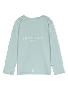 givenchykids Givenchy Kids T-shirt met logoprint - Blauw