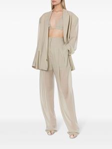 Philosophy Di Lorenzo Serafini pleat-detailing wool-blend trousers - Grijs