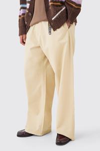 Boohoo Extreem Brede Chino'S Met Bedeltjes, Tailleband En Tailleband, Stone