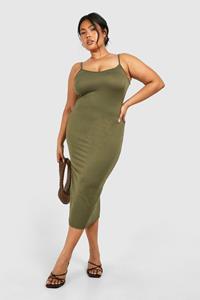 Boohoo Mini Wikkeljurk Met Textuur En Strik, Khaki