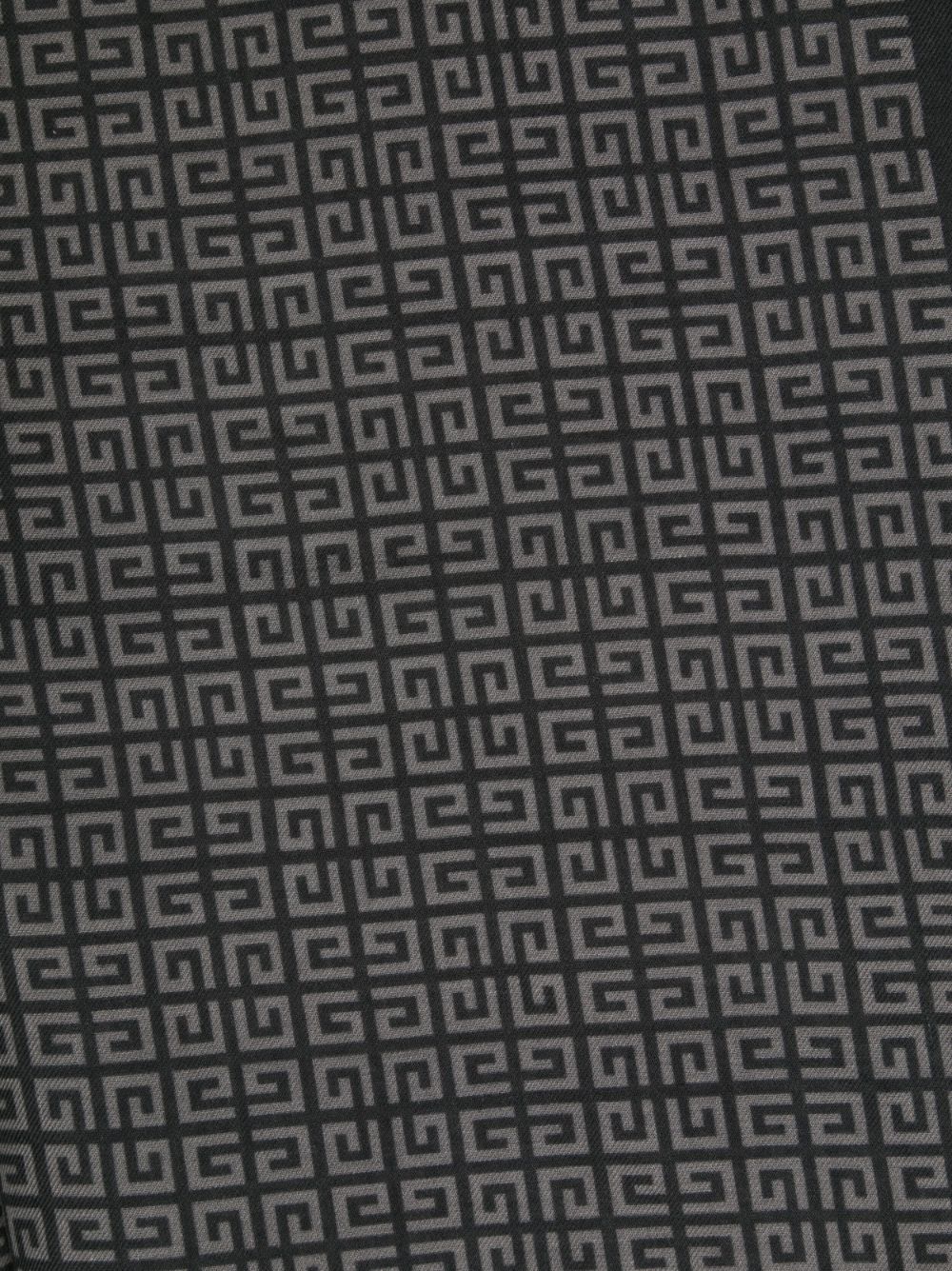 Givenchy Sjaal met monogramprint - Zwart