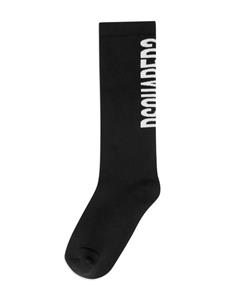 dsquared2kids DSQUARED2 KIDS Sokken met logo-jacquard - Zwart