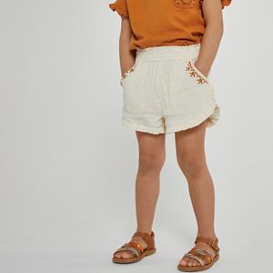 LA REDOUTE COLLECTIONS Geborduurde short met volant in dubbel tetra