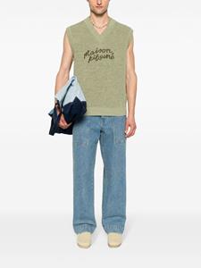 maisonkitsuné Maison Kitsuné Spencer met geborduurd logo - Groen