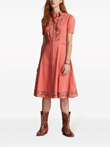 ralphlaurenrrl Ralph Lauren RRL Blousejurk met geborduurde bloemen - Roze