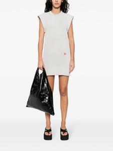 Alexander Wang logo-print jersey mini dress - Grijs