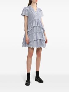 b+ab Getailleerde mini-jurk - Blauw