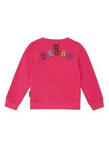 Philipp Plein Junior Sweater met kristallen - Roze