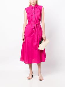 Kiton Flared midi-jurk - Roze
