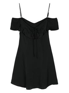 calvinkleinjeans Calvin Klein Jeans Flared mini-jurk - Zwart